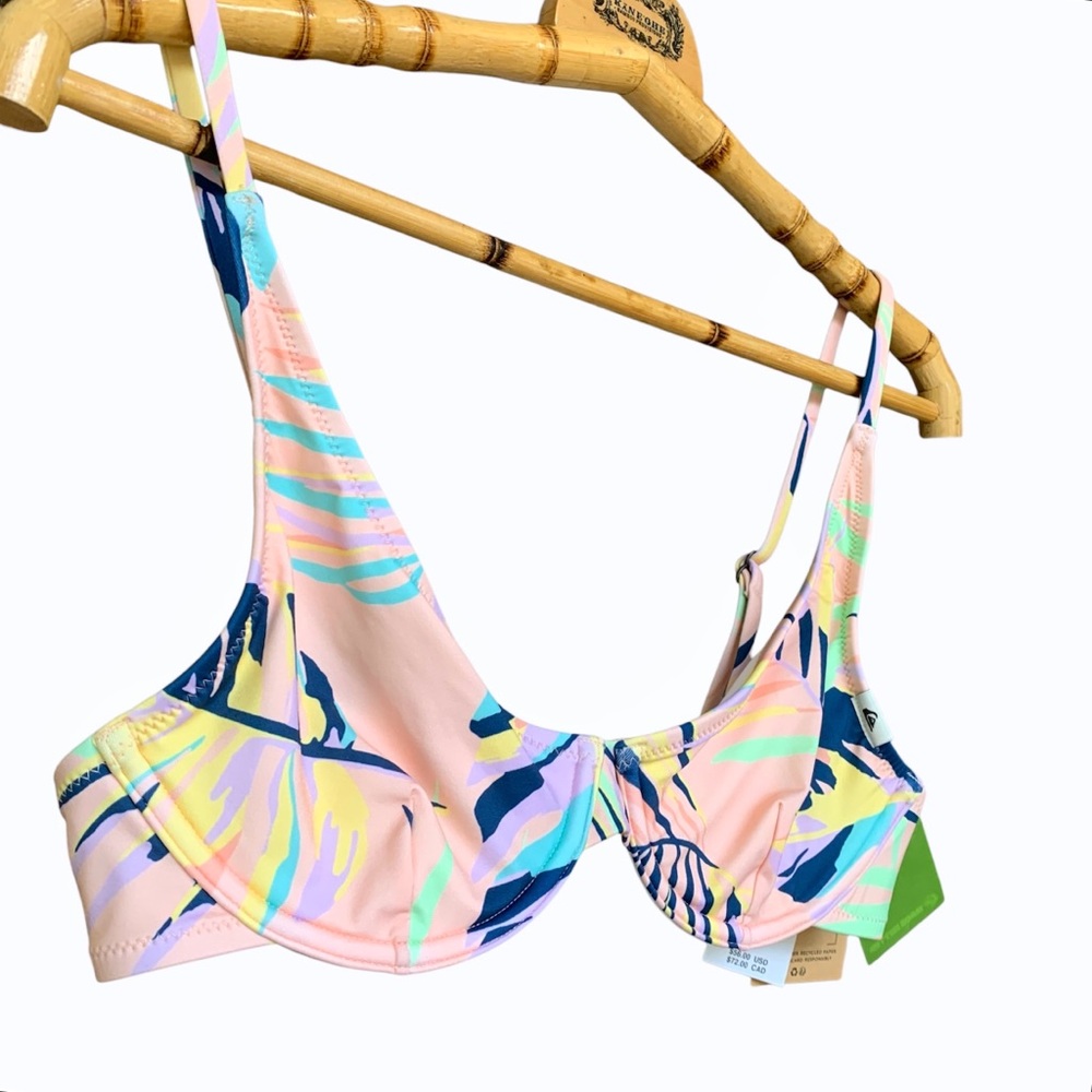 Quiksilver Blooming Island Floral Underwire Bikini Top